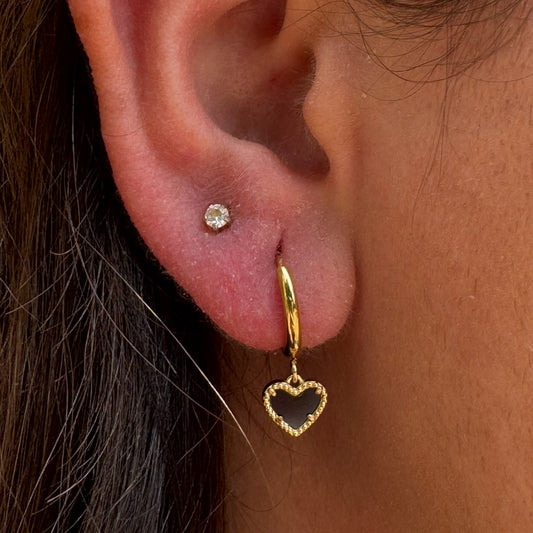 Onyx Amor Earrings - NAT Jewels