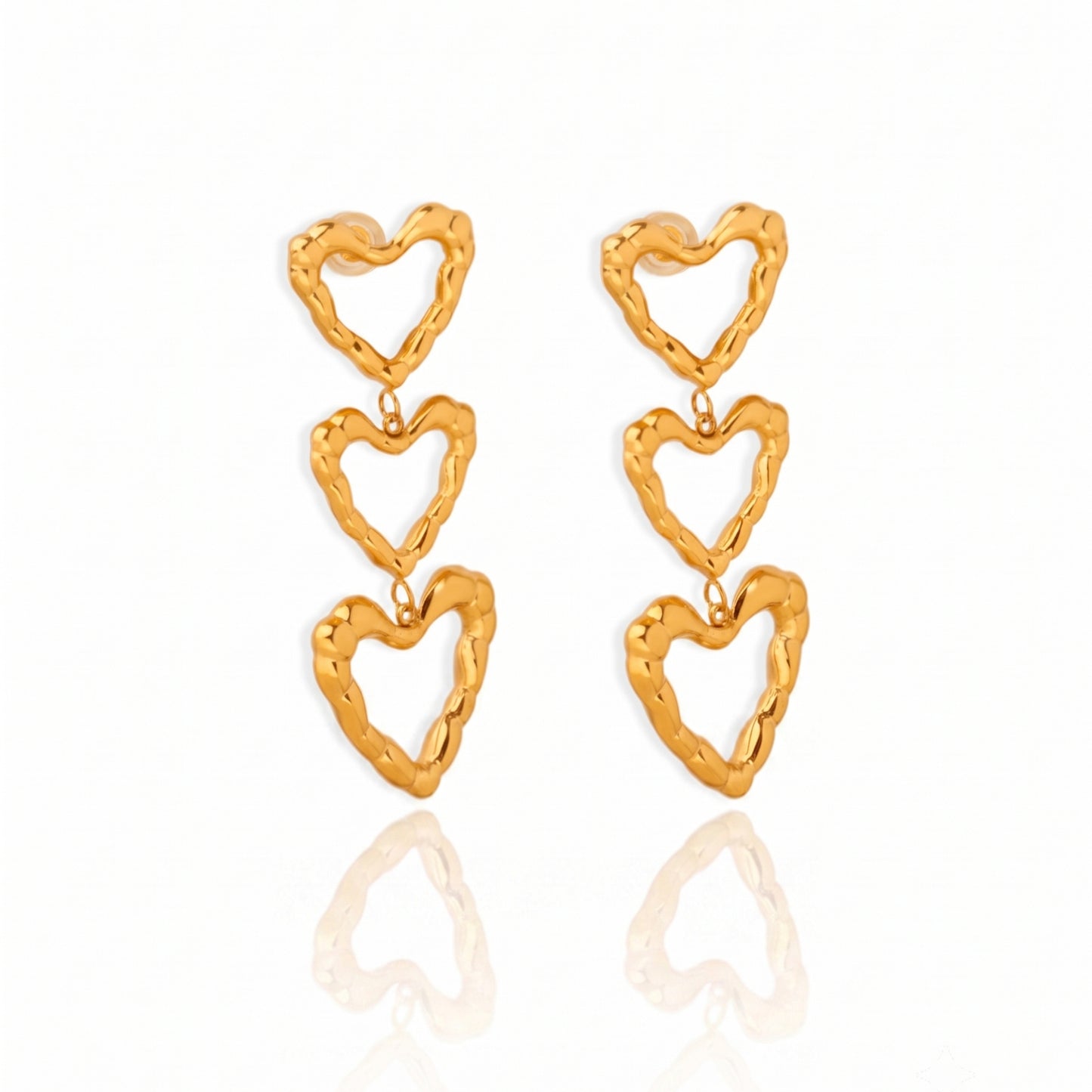 Molten Muse Hearts Earrings