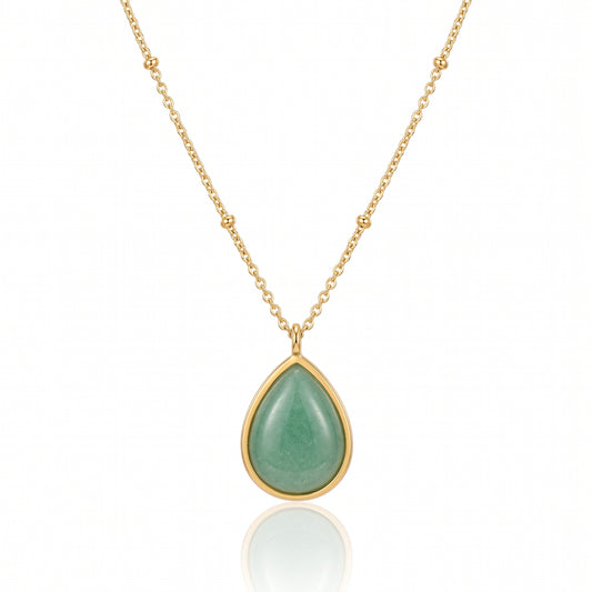 Verdant Droplet Necklace
