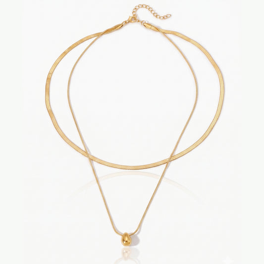 Droplet Duo Necklace
