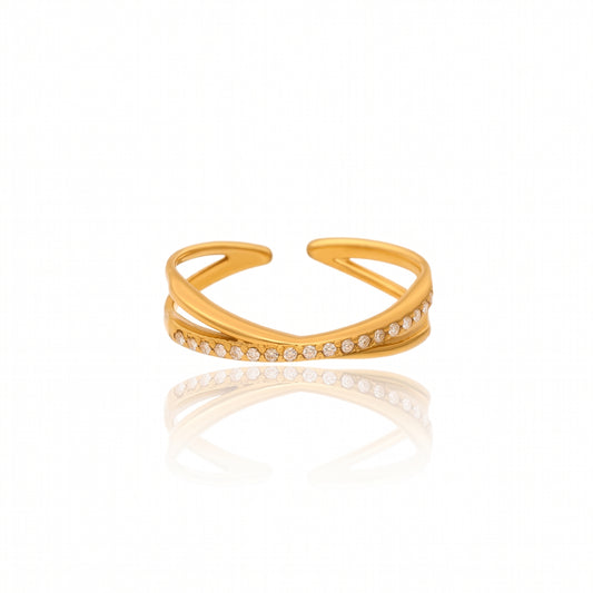 Gilded Clarity Ring