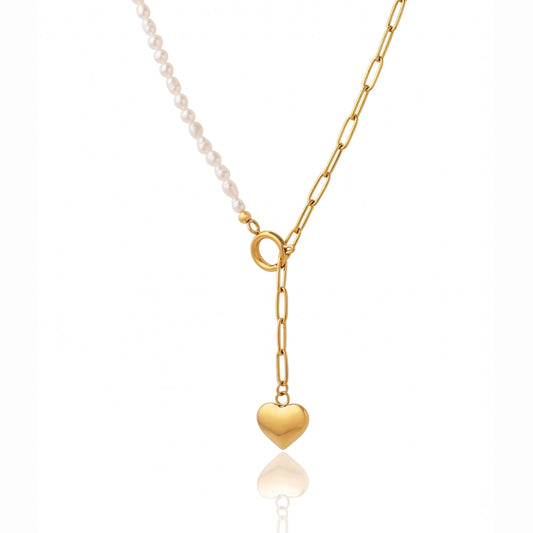 Amore Toggle Drop Necklace - NAT Jewels