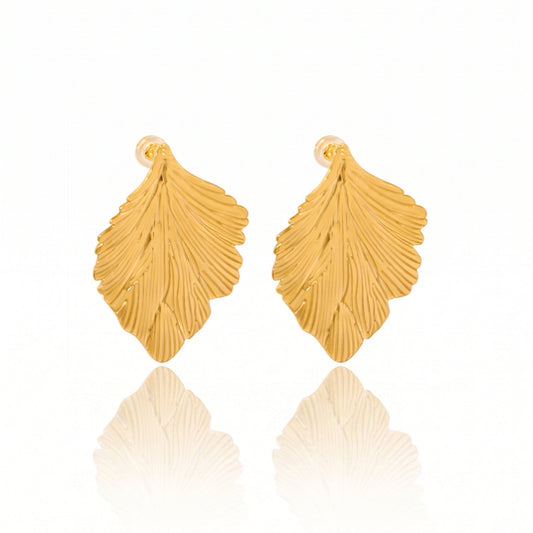 Aurelia Leaf Earrings - NAT Jewels