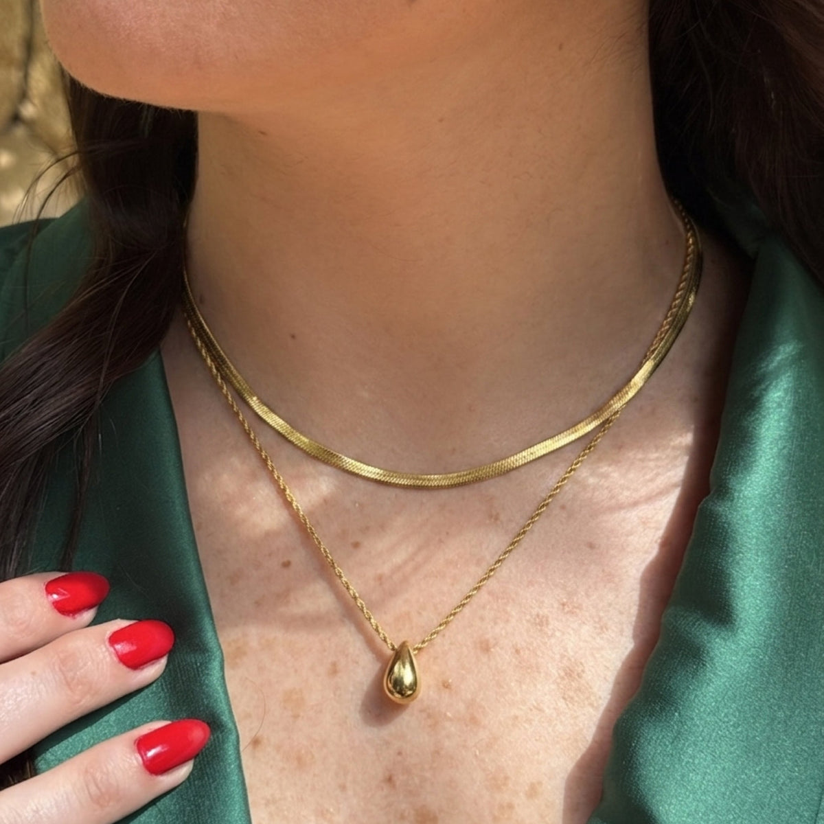 Droplet Duo Necklace - NAT Jewels