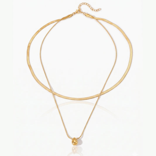 Droplet Duo Necklace - NAT Jewels