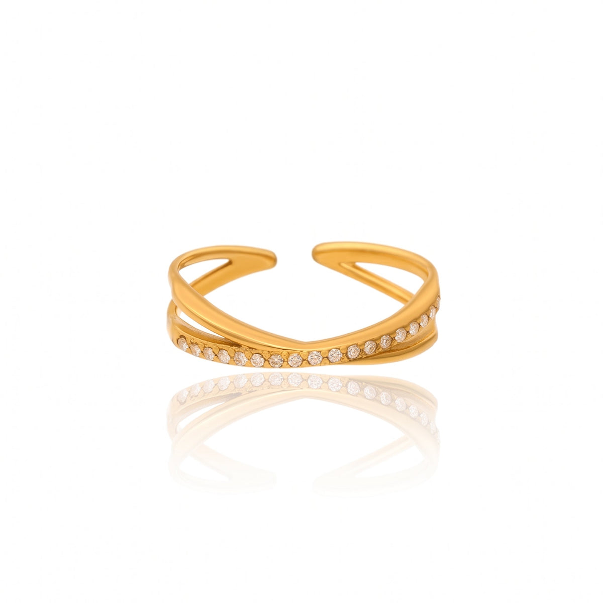 Gilded Clarity Ring - NAT Jewels