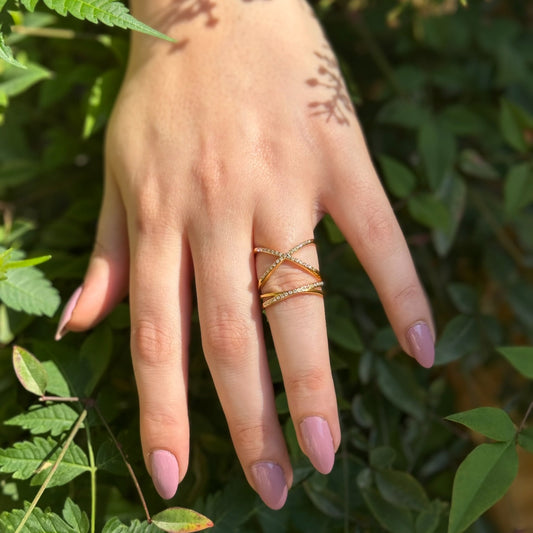 Gilded Clarity Ring - NAT Jewels
