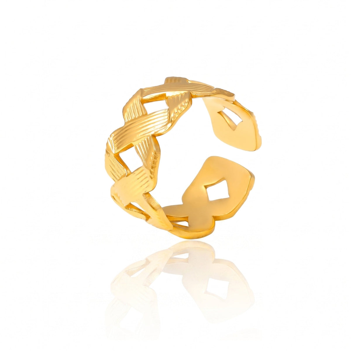 Golden Weaver Ring - NAT Jewels