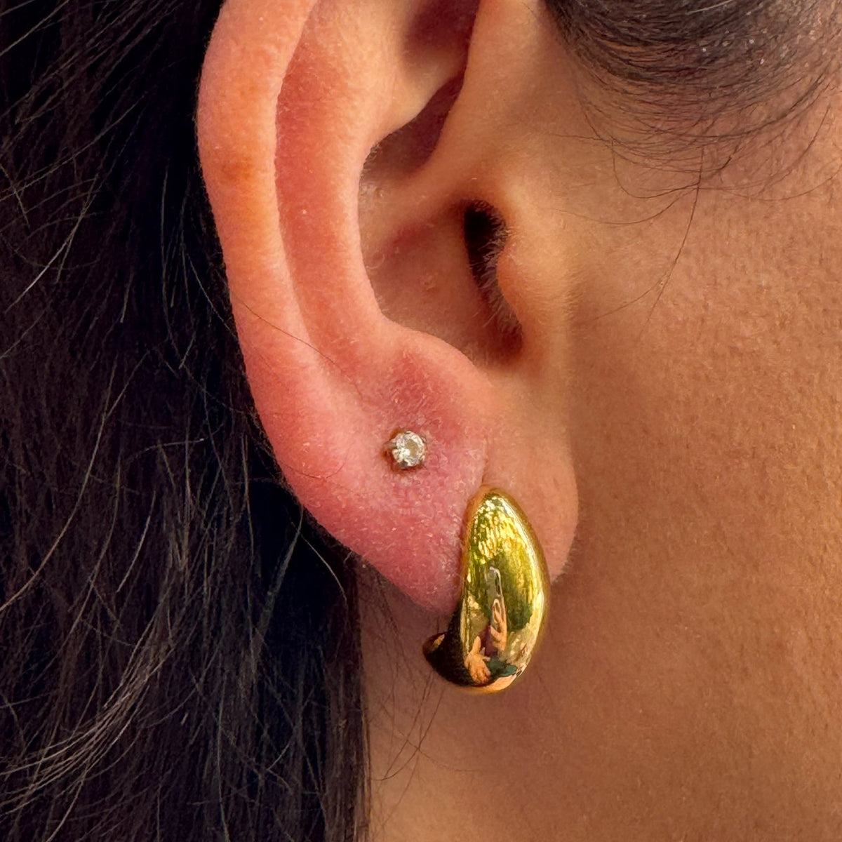 Luna Dome Earrings - NAT Jewels