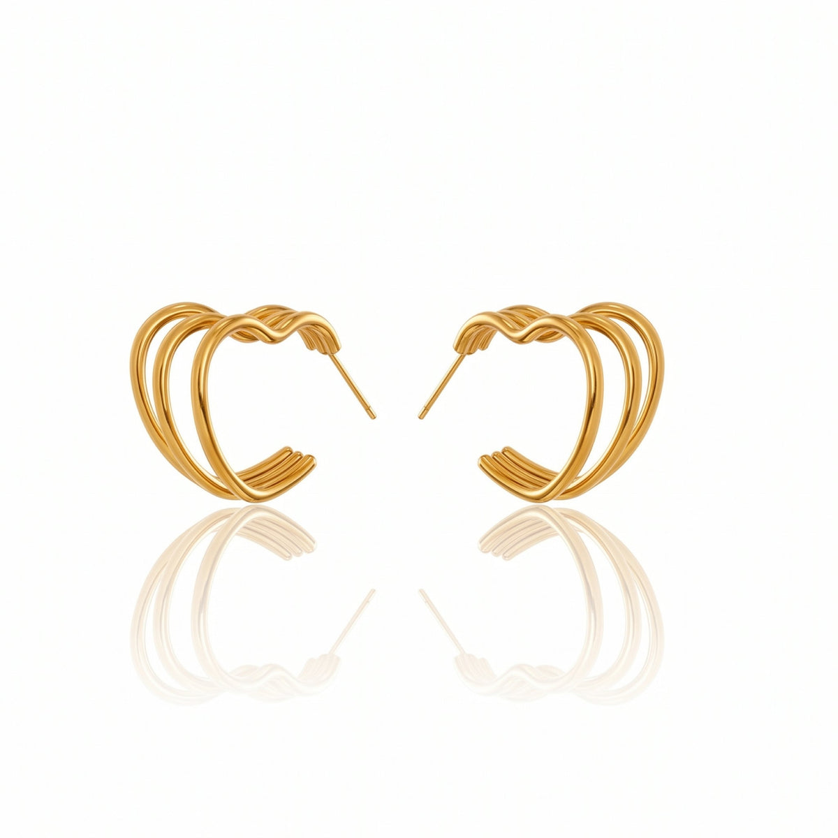 Tidal Hoops Earrings - NAT Jewels