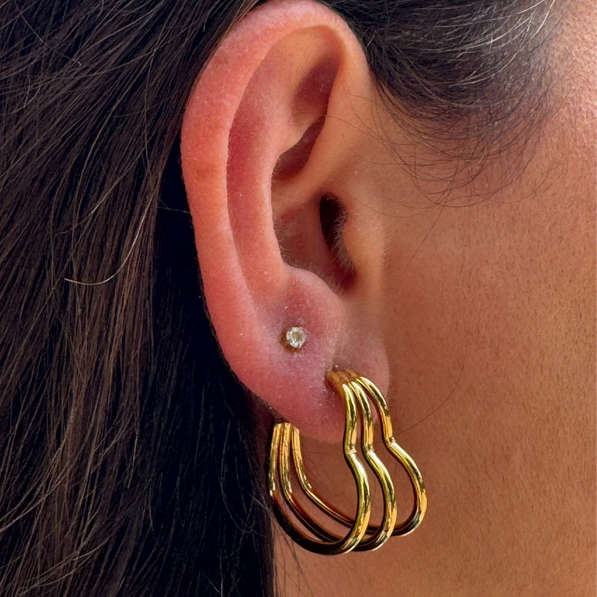 Tidal Hoops Earrings - NAT Jewels