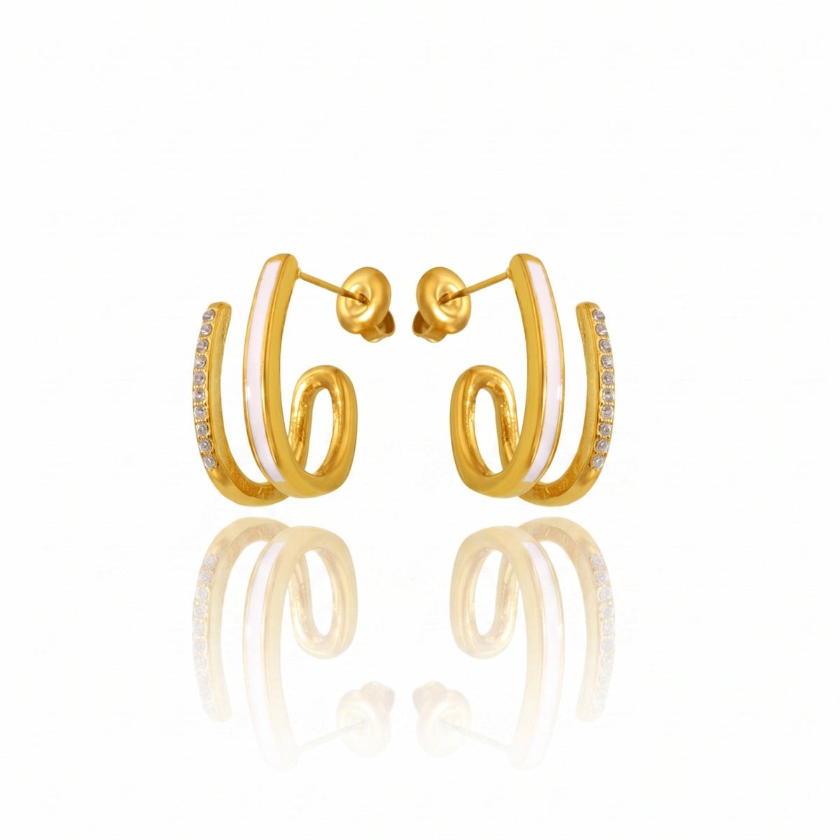 Trinity Glow Earrings - NAT Jewels
