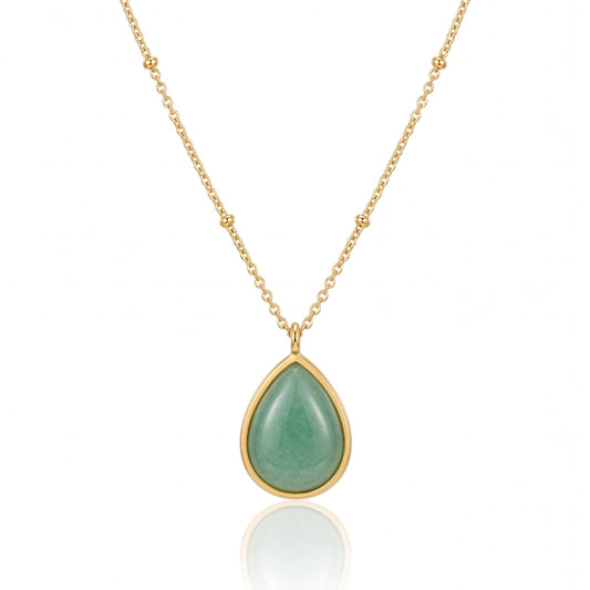 Verdant Droplet Necklace - NAT Jewels