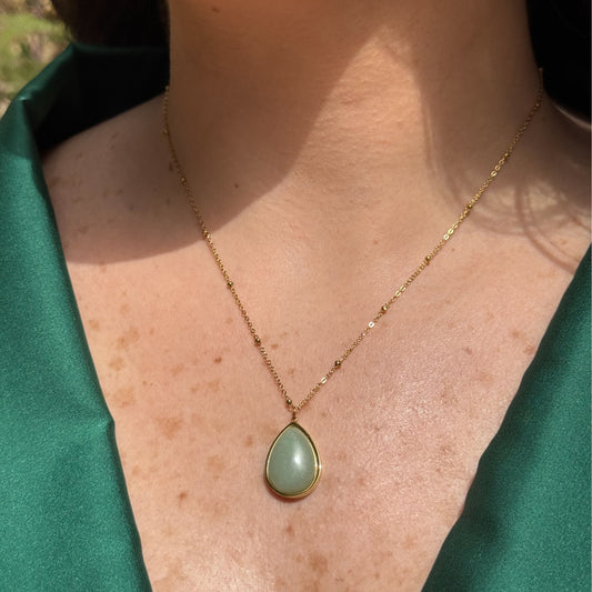 Verdant Droplet Necklace - NAT Jewels