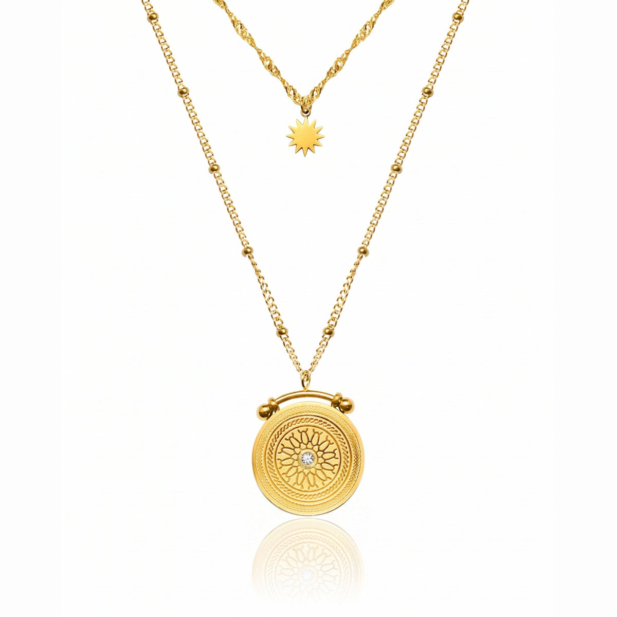 Vintage Medallion Necklace - NAT Jewels