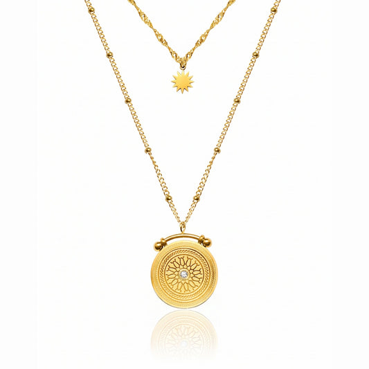 Vintage Medallion Necklace - NAT Jewels